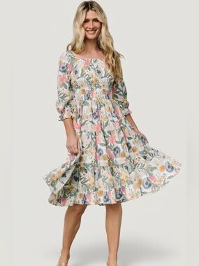 how to style denim midi dress Ada Denim Midi Dress